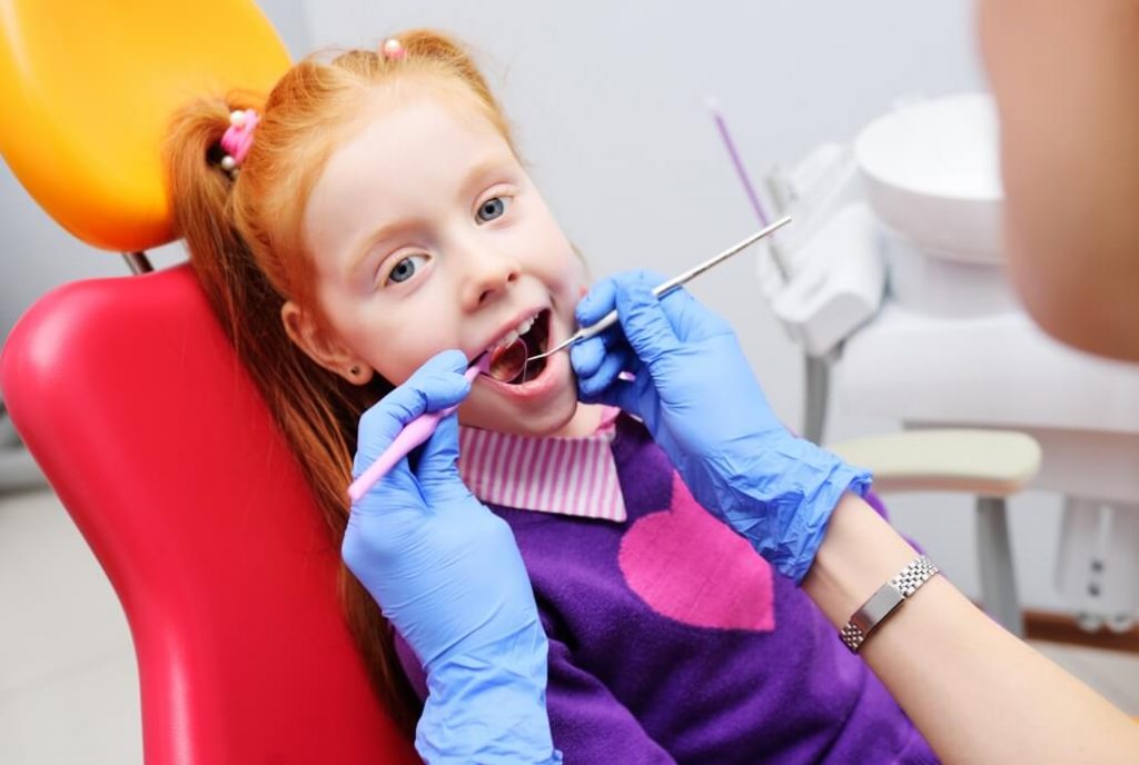 stittsville children dentist getting fluoride treatment